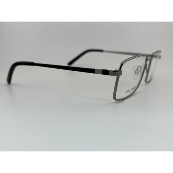 1 CARDUCCI Flex Hinge CD7142 GUN 54-18-140 Silver Eyeglass Frames - Picture 3 of 6